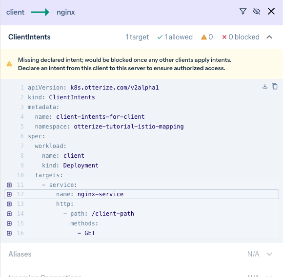 Access graph edge info