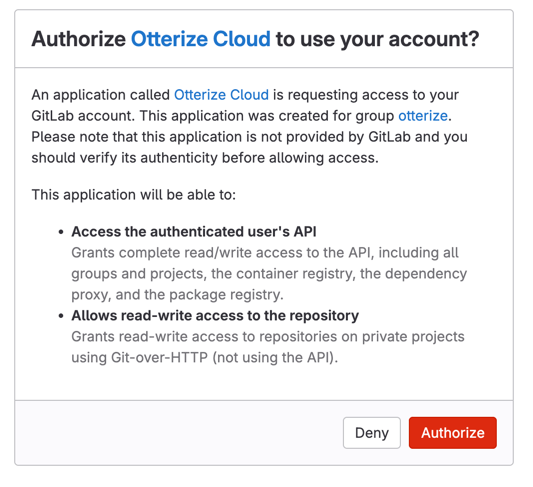 GitLab App Authorize Example